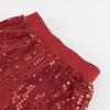 imageLOLANTA 2Pcs Girls Dance Outfits Cropped Sequin Jacket Pants Set Kids Hip Hop Dance Costumes for 80s 90s Party 515 YearsRed