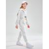 imageLOLANTA 2Pcs Girls Dance Outfits Cropped Sequin Jacket Pants Set Kids Hip Hop Dance Costumes for 80s 90s Party 515 YearsSilver
