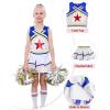imageLOLANTA Girls Cheerleader Uniform Outfit Cheerleading Costume Fun Varsity Brand Youth Red WhiteBlue