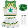 imageLOLANTA Girls Cheerleader Uniform Outfit Cheerleading Costume Fun Varsity Brand Youth Red WhiteGreen
