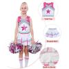 imageLOLANTA Girls Cheerleader Uniform Outfit Cheerleading Costume Fun Varsity Brand Youth Red WhitePink
