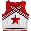 imageLOLANTA Girls Cheerleader Uniform Outfit Cheerleading Costume Fun Varsity Brand Youth Red WhiteRed