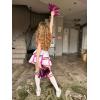 imageLOLANTA Girls Cheerleader Uniform Outfit Cheerleading Costume Fun Varsity Brand Youth Red WhiteRose Red