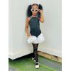 imageLOLANTA Girls Lace Tights Kids Sheer Patterned Fishnet Stockings 2 Pack Hollow Dance PantyhoseBlack Bow Black Flower