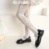 imageLOLANTA Girls Lace Tights Kids Sheer Patterned Fishnet Stockings 2 Pack Hollow Dance PantyhoseBlack Bow White Bow