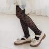 imageLOLANTA Girls Lace Tights Kids Sheer Patterned Fishnet Stockings 2 Pack Hollow Dance PantyhoseBlack Heart Black Wheat