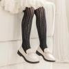 imageLOLANTA Girls Lace Tights Kids Sheer Patterned Fishnet Stockings 2 Pack Hollow Dance PantyhoseBlack Heart Black Wheat