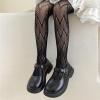 imageLOLANTA Girls Lace Tights Kids Sheer Patterned Fishnet Stockings 2 Pack Hollow Dance PantyhoseBlack Wave White Wave