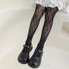 imageLOLANTA Girls Lace Tights Kids Sheer Patterned Fishnet Stockings 2 Pack Hollow Dance PantyhoseBlack Wave White Wave