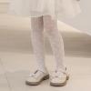imageLOLANTA Girls Lace Tights Kids Sheer Patterned Fishnet Stockings 2 Pack Hollow Dance PantyhoseWhite Flowerwhite Heart