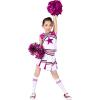 imageLOLANTA Girls Cheerleader Uniform Outfit Cheerleading Costume Fun Varsity Brand Youth Red WhiteRose Red