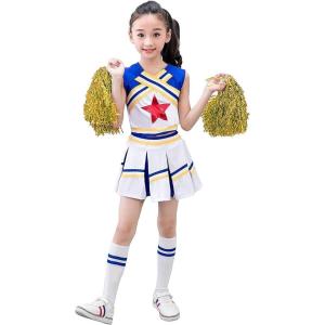 imageLOLANTA Girls Cheerleader Uniform Outfit Cheerleading Costume Fun Varsity Brand Youth Red WhiteBlue