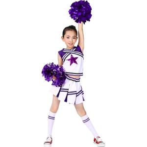 imageLOLANTA Girls Cheerleader Uniform Outfit Cheerleading Costume Fun Varsity Brand Youth Red WhitePurple