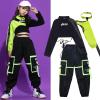 imageLOLANTA Girls Hip Hop Dance Clothes 3PCS Crop Top Cargo Pants Sets Active OutfitsBlack