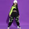 imageLOLANTA Girls Hip Hop Dance Clothes 3PCS Crop Top Cargo Pants Sets Active OutfitsBlack