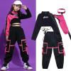imageLOLANTA Girls Hip Hop Dance Clothes 3PCS Crop Top Cargo Pants Sets Active OutfitsPink