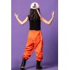 imageLOLANTA Girls Hip Hop Dance Clothes Streetwear Kids Cute Outfits Tank Cargo Pant SetsOrange
