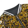 imageLOLANTA Girls Sequin Jacket Long Sleeve Kids Bomber Coats with Pockets Spring Fall Outfits for 415 YearsFlipblack to Gold