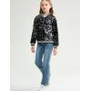 imageLOLANTA Girls Sequin Jacket Long Sleeve Kids Bomber Coats with Pockets Spring Fall Outfits for 415 YearsFlipblack to Silver