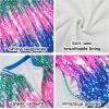 imageLOLANTA Girls Sequin Jacket Long Sleeve Kids Bomber Coats with Pockets Spring Fall Outfits for 415 YearsOmbrebluepink
