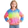 imageLOLANTA Girls Sequin Jacket Long Sleeve Kids Bomber Coats with Pockets Spring Fall Outfits for 415 YearsOmbreorangepink