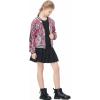 imageLOLANTA Girls Sequin Jacket Long Sleeve Kids Bomber Coats with Pockets Spring Fall Outfits for 415 YearsPink