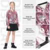 imageLOLANTA Girls Sequin Jacket Long Sleeve Kids Bomber Coats with Pockets Spring Fall Outfits for 415 YearsPink