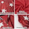 imageLOLANTA Girls Sequin Jacket Long Sleeve Kids Bomber Coats with Pockets Spring Fall Outfits for 415 YearsRed