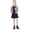 imageLOLANTA Girls Sequin Jacket Long Sleeve Kids Bomber Coats with Pockets Spring Fall Outfits for 415 YearsSilver