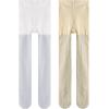 imageLOLANTA Girls Shimmer Tights Kids Semi Opaque Shiny Dance Stockings 2 Pack Ultra Soft Stretchy Pantyhose 312 YearsBeige Sliver