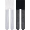 imageLOLANTA Girls Shimmer Tights Kids Semi Opaque Shiny Dance Stockings 2 Pack Ultra Soft Stretchy Pantyhose 312 YearsBlack Silver