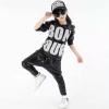 imageLOLANTA Kids Dance Costume Boys Girls Sequins Hip Hop Clothes 80s 90s Outfits Shiny Dress Up DancewearBlack