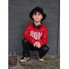 imageLOLANTA Kids Dance Costume Boys Girls Sequins Hip Hop Clothes 80s 90s Outfits Shiny Dress Up DancewearRed