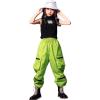 imageLOLANTA Girls Hip Hop Dance Clothes Streetwear Kids Cute Outfits Tank Cargo Pant SetsGreen