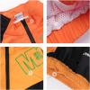 imageLOLANTA Boys Girls Color Block Jacket Track Pants Sets Hip Hop Dance Patchwork Clothes Unisex StreetwearBlue