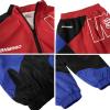 imageLOLANTA Boys Girls Color Block Jacket Track Pants Sets Hip Hop Dance Patchwork Clothes Unisex StreetwearRed