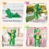 imageLOLANTA Boys Girls Hooded Flannel Bathrobes Kids Soft Sleepwear Dinosaur Dressing Gown GiftGreen