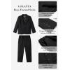 imageLOLANTA Boys Suit 2PCs Tuxedo Jacket Formal Wedding Ring Bearer Outfit Birthday Proms Dinner BlazersBlack