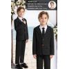 imageLOLANTA Boys Suit 2PCs Tuxedo Jacket Formal Wedding Ring Bearer Outfit Birthday Proms Dinner BlazersBlack