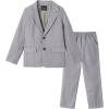 imageLOLANTA Boys Suit 2PCs Tuxedo Jacket Formal Wedding Ring Bearer Outfit Birthday Proms Dinner BlazersGrey