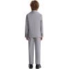 imageLOLANTA Boys Suit 2PCs Tuxedo Jacket Formal Wedding Ring Bearer Outfit Birthday Proms Dinner BlazersGrey