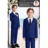 imageLOLANTA Boys Suit 2PCs Tuxedo Jacket Formal Wedding Ring Bearer Outfit Birthday Proms Dinner BlazersNavy