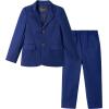 imageLOLANTA Boys Suit 2PCs Tuxedo Jacket Formal Wedding Ring Bearer Outfit Birthday Proms Dinner BlazersNavy