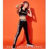 imageLOLANTA Girls 2Piece Dance Outfits Athletic Cropped Tank Top and Legging Pants Tracksuits SetBlack