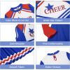 imageLOLANTA Girls Cheerleader Uniform Long Sleeve Cheerleading Dress Kids Halloween Costumes Party Outfit Christmas Gifts 513YBlue