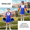 imageLOLANTA Girls Cheerleader Uniform Long Sleeve Cheerleading Dress Kids Halloween Costumes Party Outfit Christmas Gifts 513YBlue