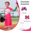 imageLOLANTA Girls Cheerleader Uniform Long Sleeve Cheerleading Dress Kids Halloween Costumes Party Outfit Christmas Gifts 513YPink