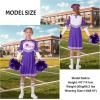 imageLOLANTA Girls Cheerleader Uniform Long Sleeve Cheerleading Dress Kids Halloween Costumes Party Outfit Christmas Gifts 513YPurple