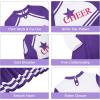 imageLOLANTA Girls Cheerleader Uniform Long Sleeve Cheerleading Dress Kids Halloween Costumes Party Outfit Christmas Gifts 513YPurple