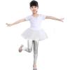 imageLOLANTA Girls Metallic Leggings Kids Stretchy Tights Ankle Length Shiny Dance PantsSilver